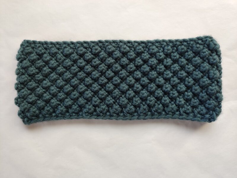 headband vert foncé en laine mérinos